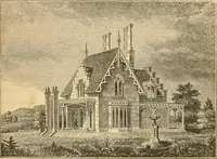 An illustration from A treatise on the theory and practice of landscape gardening, adapted to North America; with a view to the improvement of country residences. Comprising historical notices and general principles of the art, directions for laying out grounds and arranging plantations, the description and cultivation of hardy trees, decorative accompaniments to the house and grounds, the formation of pieces of artificial water, flower gardens, etc. with remarks on rural architecture .. (1841)