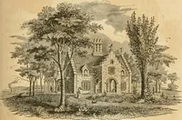 An illustration from A treatise on the theory and practice of landscape gardening, adapted to North America; with a view to the improvement of country residences. Comprising historical notices and general principles of the art, directions for laying out grounds and arranging plantations, the description and cultivation of hardy trees, decorative accompaniments to the house and grounds, the formation of pieces of artificial water, flower gardens, etc. with remarks on rural architecture .. (1841)