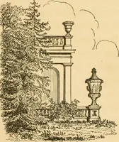 An illustration from A treatise on the theory and practice of landscape gardening, adapted to North America; with a view to the improvement of country residences. Comprising historical notices and general principles of the art, directions for laying out grounds and arranging plantations, the description and cultivation of hardy trees, decorative accompaniments to the house and grounds, the formation of pieces of artificial water, flower gardens, etc. with remarks on rural architecture .. (1841)