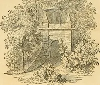 An illustration from A treatise on the theory and practice of landscape gardening, adapted to North America; with a view to the improvement of country residences. Comprising historical notices and general principles of the art, directions for laying out grounds and arranging plantations, the description and cultivation of hardy trees, decorative accompaniments to the house and grounds, the formation of pieces of artificial water, flower gardens, etc. with remarks on rural architecture .. (1841)
