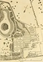 An illustration from A treatise on the theory and practice of landscape gardening, adapted to North America; with a view to the improvement of country residences. Comprising historical notices and general principles of the art, directions for laying out grounds and arranging plantations, the description and cultivation of hardy trees, decorative accompaniments to the house and grounds, the formation of pieces of artificial water, flower gardens, etc. with remarks on rural architecture .. (1841)