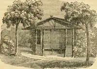 An illustration from A treatise on the theory and practice of landscape gardening, adapted to North America; with a view to the improvement of country residences. Comprising historical notices and general principles of the art, directions for laying out grounds and arranging plantations, the description and cultivation of hardy trees, decorative accompaniments to the house and grounds, the formation of pieces of artificial water, flower gardens, etc. with remarks on rural architecture .. (1841)