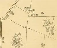 An illustration from A treatise on the theory and practice of landscape gardening, adapted to North America; with a view to the improvement of country residences. Comprising historical notices and general principles of the art, directions for laying out grounds and arranging plantations, the description and cultivation of hardy trees, decorative accompaniments to the house and grounds, the formation of pieces of artificial water, flower gardens, etc. with remarks on rural architecture .. (1841)