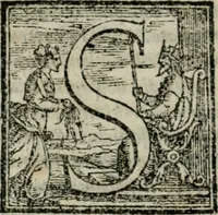 An illustration from Tre discorsi sopra il modo d'alzar acqve da' lvoghi bassi : per adacquar terreni : per leuar l'acque sorgenti & piouute dalle cãpagne, che non possono naturalmente dare loro il decorso : per mandare l'acqua da bere alle città, che n'hanno bisogno, & per altri simili vsi (1567)