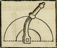 An illustration from Tre discorsi sopra il modo d'alzar acqve da' lvoghi bassi : per adacquar terreni : per leuar l'acque sorgenti & piouute dalle cãpagne, che non possono naturalmente dare loro il decorso : per mandare l'acqua da bere alle città, che n'hanno bisogno, & per altri simili vsi (1567)