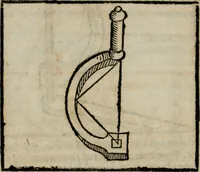 An illustration from Tre discorsi sopra il modo d'alzar acqve da' lvoghi bassi : per adacquar terreni : per leuar l'acque sorgenti & piouute dalle cãpagne, che non possono naturalmente dare loro il decorso : per mandare l'acqua da bere alle città, che n'hanno bisogno, & per altri simili vsi (1567)