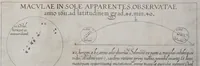 Picture 4 of 4 from Tres epistolae de macvlis solaribvs : scriptae ad Marcvm Velservm ... Cum obseruationum iconismis (1612), leaf 19