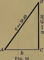 An illustration from Trigonometry, surveying and navigation (1903)