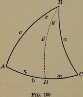 An illustration from Trigonometry, surveying and navigation (1903)