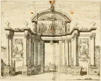 Picture 8 of 15 from Discours sur les arcs triomphaux dressés en la ville d'Aix, : a l'heureuse arrivée de Monseigneur le duc de Bourgogne, & de Monseigneur le duc de Berry (1701), leaf 21