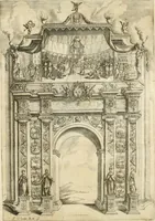 An illustration from Discours sur les arcs triomphaux dressés en la ville d'Aix, : a l'heureuse arrivée de Monseigneur le duc de Bourgogne, & de Monseigneur le duc de Berry (1701)