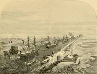 An illustration from Triumphs and wonders of the 19th century, the true mirror of a phenomenal era, a volume of original, entertaining and instructive historic and descriptive writings, showing the many and marvellous achievements which distinguish an hundred years of material, intellectual, social and moral progress .. (1899)