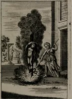 An illustration from Triumphus amoris, de cunctis universi hujus incolis actus, emblematibus ac symbolis Latinis, Italicis, Gallicis, Germanicis, oculis exhibitus. : Oder: Die über den gantzen Erd-cräisz triumphirende Liebe, in nachdencklichen Sinn-bildern neben sehr curiosen lateinischen, italianischen, französischen und teutschen Bey-sprüchen auch kurtzweiligen Versen fürgestellet (1695)