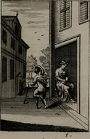 An illustration from Triumphus amoris, de cunctis universi hujus incolis actus, emblematibus ac symbolis Latinis, Italicis, Gallicis, Germanicis, oculis exhibitus. : Oder: Die über den gantzen Erd-cräisz triumphirende Liebe, in nachdencklichen Sinn-bildern neben sehr curiosen lateinischen, italianischen, französischen und teutschen Bey-sprüchen auch kurtzweiligen Versen fürgestellet (1695)