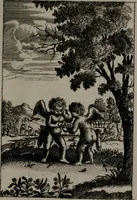 An illustration from Triumphus amoris, de cunctis universi hujus incolis actus, emblematibus ac symbolis Latinis, Italicis, Gallicis, Germanicis, oculis exhibitus. : Oder: Die über den gantzen Erd-cräisz triumphirende Liebe, in nachdencklichen Sinn-bildern neben sehr curiosen lateinischen, italianischen, französischen und teutschen Bey-sprüchen auch kurtzweiligen Versen fürgestellet (1695)