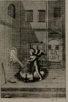 An illustration from Triumphus amoris, de cunctis universi hujus incolis actus, emblematibus ac symbolis Latinis, Italicis, Gallicis, Germanicis, oculis exhibitus. : Oder: Die über den gantzen Erd-cräisz triumphirende Liebe, in nachdencklichen Sinn-bildern neben sehr curiosen lateinischen, italianischen, französischen und teutschen Bey-sprüchen auch kurtzweiligen Versen fürgestellet (1695)