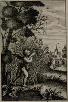An illustration from Triumphus amoris, de cunctis universi hujus incolis actus, emblematibus ac symbolis Latinis, Italicis, Gallicis, Germanicis, oculis exhibitus. : Oder: Die über den gantzen Erd-cräisz triumphirende Liebe, in nachdencklichen Sinn-bildern neben sehr curiosen lateinischen, italianischen, französischen und teutschen Bey-sprüchen auch kurtzweiligen Versen fürgestellet (1695)