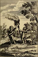 An illustration from Triumphus amoris, de cunctis universi hujus incolis actus, emblematibus ac symbolis Latinis, Italicis, Gallicis, Germanicis, oculis exhibitus. : Oder: Die über den gantzen Erd-cräisz triumphirende Liebe, in nachdencklichen Sinn-bildern neben sehr curiosen lateinischen, italianischen, französischen und teutschen Bey-sprüchen auch kurtzweiligen Versen fürgestellet (1695)