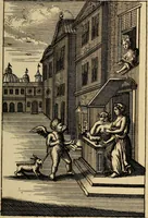 Picture 6 of 46 from Triumphus amoris, de cunctis universi hujus incolis actus, emblematibus ac symbolis Latinis, Italicis, Gallicis, Germanicis, oculis exhibitus. : Oder: Die über den gantzen Erd-cräisz triumphirende Liebe, in nachdencklichen Sinn-bildern neben sehr curiosen lateinischen, italianischen, französischen und teutschen Bey-sprüchen auch kurtzweiligen Versen fürgestellet (1695), leaf 14