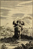An illustration from Triumphus amoris, de cunctis universi hujus incolis actus, emblematibus ac symbolis Latinis, Italicis, Gallicis, Germanicis, oculis exhibitus. : Oder: Die über den gantzen Erd-cräisz triumphirende Liebe, in nachdencklichen Sinn-bildern neben sehr curiosen lateinischen, italianischen, französischen und teutschen Bey-sprüchen auch kurtzweiligen Versen fürgestellet (1695)