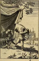 An illustration from Triumphus amoris, de cunctis universi hujus incolis actus, emblematibus ac symbolis Latinis, Italicis, Gallicis, Germanicis, oculis exhibitus. : Oder: Die über den gantzen Erd-cräisz triumphirende Liebe, in nachdencklichen Sinn-bildern neben sehr curiosen lateinischen, italianischen, französischen und teutschen Bey-sprüchen auch kurtzweiligen Versen fürgestellet (1695)
