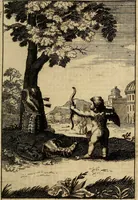 An illustration from Triumphus amoris, de cunctis universi hujus incolis actus, emblematibus ac symbolis Latinis, Italicis, Gallicis, Germanicis, oculis exhibitus. : Oder: Die über den gantzen Erd-cräisz triumphirende Liebe, in nachdencklichen Sinn-bildern neben sehr curiosen lateinischen, italianischen, französischen und teutschen Bey-sprüchen auch kurtzweiligen Versen fürgestellet (1695)