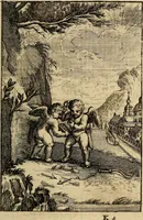 An illustration from Triumphus amoris, de cunctis universi hujus incolis actus, emblematibus ac symbolis Latinis, Italicis, Gallicis, Germanicis, oculis exhibitus. : Oder: Die über den gantzen Erd-cräisz triumphirende Liebe, in nachdencklichen Sinn-bildern neben sehr curiosen lateinischen, italianischen, französischen und teutschen Bey-sprüchen auch kurtzweiligen Versen fürgestellet (1695)