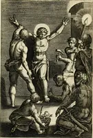 An illustration from Trivmphus Iesu Christi crucifixi (1608)