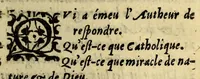 An illustration from Trois discours pour la religion catholique: ̀des miracles: des saints & des images. ... (1604)