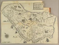 Picture 3 of 9 from A true & exact history of the island of Barbados. : Illustrated with a mapp of the island, as also the principall trees and plants there, set forth in their due proportions and shapes, drawne out by their severall and respective scales. Together with the ingenio that makes the sugar, with the plots of the severall houses, roomes, and other places, that are used in the whole processe of sugar-making; viz. the grinding-room, the boyling-room, the filling-room, the curing-house, still-house, and furnaces; all cut in copper. (1657), leaf 19