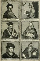 An illustration from A true & faithful relation of what passed for many yeers between Dr. John Dee ... and some spirits : tending (had it succeeded) to a general alteration of most states and kingdomes in the world : his private conferences with Rodolphe Emperor of Germany, Stephen K. of Poland, and divers other princes about it : the particulars of his cause, as it was agitated in the Emperors court, by the Pope's intervention : his banishment and restoration in part : as also the letters of sundry great men and princes (some whereof were present at some of these conferences and apparitions of spirits) to the said D. Dee : out of the original copy, written with Dr. Dees own hand, kept in the library of Sir Tho. Cotton ... : with a preface confirming the reality (as to the point of spirits) of this relation, and shewing the several good uses that a sober Christian may make of all (1659)