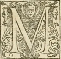 An illustration from A true & faithful relation of what passed for many yeers between Dr. John Dee ... and some spirits : tending (had it succeeded) to a general alteration of most states and kingdomes in the world : his private conferences with Rodolphe Emperor of Germany, Stephen K. of Poland, and divers other princes about it : the particulars of his cause, as it was agitated in the Emperors court, by the Pope's intervention : his banishment and restoration in part : as also the letters of sundry great men and princes (some whereof were present at some of these conferences and apparitions of spirits) to the said D. Dee : out of the original copy, written with Dr. Dees own hand, kept in the library of Sir Tho. Cotton ... : with a preface confirming the reality (as to the point of spirits) of this relation, and shewing the several good uses that a sober Christian may make of all (1659)