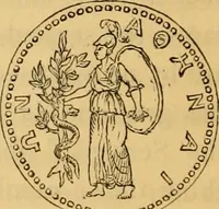 An illustration from The truth of revelation : demonstrated by an appeal to existing monuments, sculptures, gems, coins, and medals (1840)