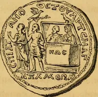 An illustration from The truth of revelation : demonstrated by an appeal to existing monuments, sculptures, gems, coins, and medals (1840)