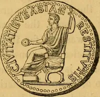 An illustration from The truth of revelation : demonstrated by an appeal to existing monuments, sculptures, gems, coins, and medals (1840)