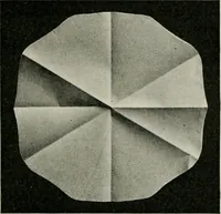 An illustration from T. Sundara Row's geometric exercises in paper folding. Edited and rev. by Wooster Woodruff Beman and David Eugene Smith (1901)