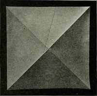 An illustration from T. Sundara Row's geometric exercises in paper folding. Edited and rev. by Wooster Woodruff Beman and David Eugene Smith (1901)