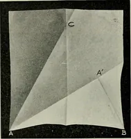 An illustration from T. Sundara Row's geometric exercises in paper folding. Edited and rev. by Wooster Woodruff Beman and David Eugene Smith (1901)