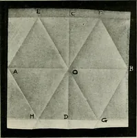 An illustration from T. Sundara Row's geometric exercises in paper folding. Edited and rev. by Wooster Woodruff Beman and David Eugene Smith (1901)