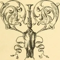 An illustration from Étude des ornements : première partie : dauphins-écailles-bucrânes-grecques-guirlandes-flots grecs (1896)