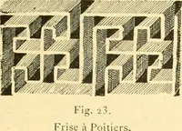An illustration from Étude des ornements : première partie : dauphins-écailles-bucrânes-grecques-guirlandes-flots grecs (1896)