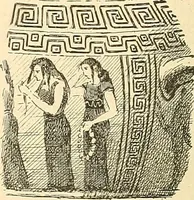 An illustration from Étude des ornements : première partie : dauphins-écailles-bucrânes-grecques-guirlandes-flots grecs (1896)