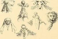 Picture 223 of 287 from Étude des ornements : première partie : dauphins-écailles-bucrânes-grecques-guirlandes-flots grecs (1896), leaf 177