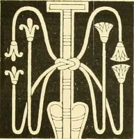 An illustration from Étude des ornements : première partie : dauphins-écailles-bucrânes-grecques-guirlandes-flots grecs (1896)