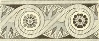 An illustration from Étude des ornements : première partie : dauphins-écailles-bucrânes-grecques-guirlandes-flots grecs (1896)
