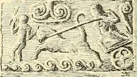 An illustration from Étude des ornements : première partie : dauphins-écailles-bucrânes-grecques-guirlandes-flots grecs (1896)