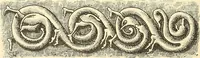 An illustration from Étude des ornements : première partie : dauphins-écailles-bucrânes-grecques-guirlandes-flots grecs (1896)