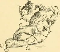 An illustration from Étude des ornements : première partie : dauphins-écailles-bucrânes-grecques-guirlandes-flots grecs (1896)