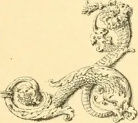 An illustration from Étude des ornements : première partie : dauphins-écailles-bucrânes-grecques-guirlandes-flots grecs (1896)