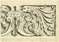 An illustration from Étude des ornements : première partie : dauphins-écailles-bucrânes-grecques-guirlandes-flots grecs (1896)